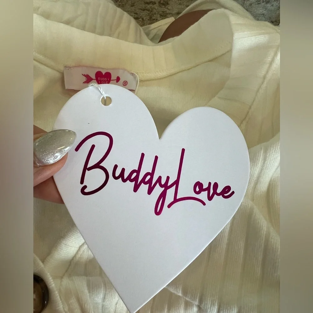 Buddy Love Size XS Holly Long Sleeve Button Up Bodysuit NWT - Picture 7 of 8